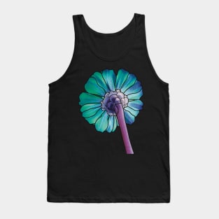 Pretty Blue Raspberries Flower Petals , Digitally Manipulated Blue and Purple Floral Photograph Tank Top